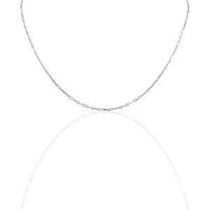 Söğütlü Silver Gümüş 45 cm Rodyumlu Aralıklı Figaro Zincir