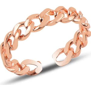 Söğütlü Silver Gümüş Ayarlamalı Rose Zincir Modeli Yüzük