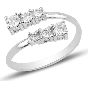 Söğütlü Silver Gümüş Ayarlamalı Pırlanta Modeli Yüzük