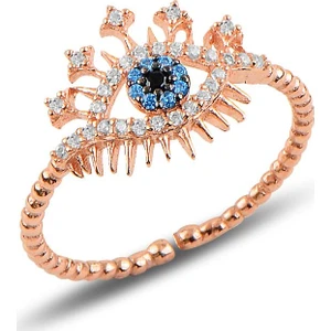 Söğütlü Silver Gümüş Ayarlamalı Göz Modeli Yüzük