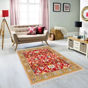 Dekoratif Özel Tasarım Şönil Dokuma Taban Yumuşak Dokulu Halı Renkli 80 x 150 cm