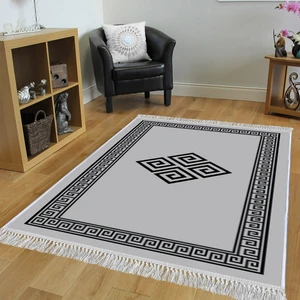 Dekoratif Özel Tasarım Şönil Dokuma Taban Yumuşak Dokulu Halı Renkli 80 x 150 cm