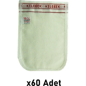 Kalın Beyaz Banyo Hamam Kesesi 60 Adet