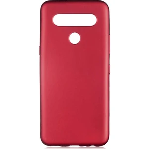 Tekno Grup LG K61 Kılıf Mat Premium Silikon Kılıf Bordo