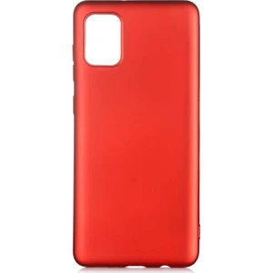 Tekno Grup Samsung Galaxy A31 Kılıf Mat Premium Silikon Kılıf Kırmızı