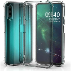 Tekno Grup Huawei P Smart Pro 2019 Kılıf Ultra Korumalı Şeffaf Anti Shock Kılıf + Tam Kaplayan 6D Nano Ekran Koruyucu