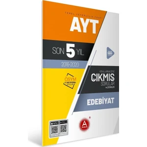 A Yayınları AYT Edebiyat Son 5 Yıl Konularına Göre Tamamı Çözümlü Çıkmış Sorular