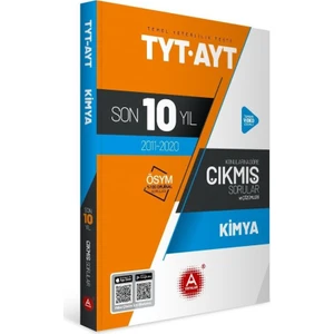 A Yayınları TYT AYT Kimya Son 10 Yıl Konularına Göre Tamamı Çözümlü Çıkmış Sorular