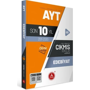 A Yayınları AYT Edebiyat Son 10 Yıl Konularına Göre Tamamı Çözümlü Çıkmış Sorular