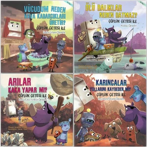 Çöplük Çetesi Ile Öğrenelim 4 Kitap Set (8+ Yaş)