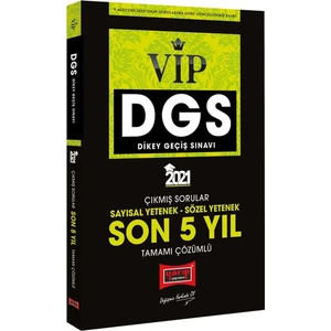 Yargı Yayınevi DGS 2021 VIP Sayısal Sözel Yetenek Son 5 Yıl Tamamı Çözümlü Çıkmış Sorular