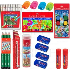 16 Parça Set Okul Kırtasiye Boya Kalem Silgi Açacak