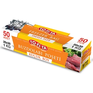 To-Fi-Ta Küçük Boy Buzdolabı Poşeti 50'li 20X30 cm