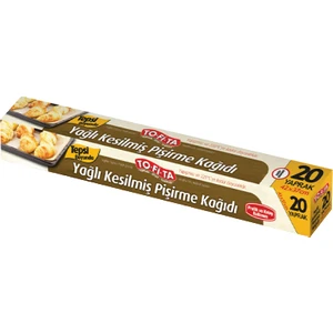 To-Fi-Ta Hazır Kesilmiş Yağlı Pişirme Kağıdı 20'li (20 Yaprak) 42X37 cm