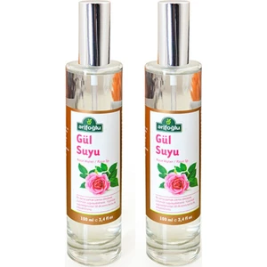 Gül Suyu Cam Şişe Sprey 100 + 100ML 2 Li Set