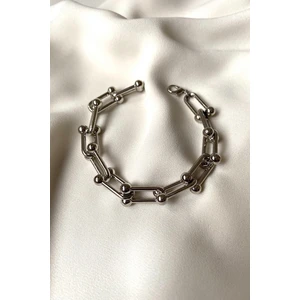 X-lady Accessories Blanca Beyaz Altın Kaplama Kadın Bileklik 16 cm Uzunluk ve 5 cm Ayarlama