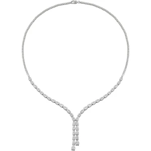 Osmanlı Gümüş Füreyya Zirkon Taşlı Kadın Gümüş Kolye