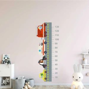 Kt Decoration Taşıtlar ve Yollar Boy Ölçer Gelişim Tablosu Duvar Sticker