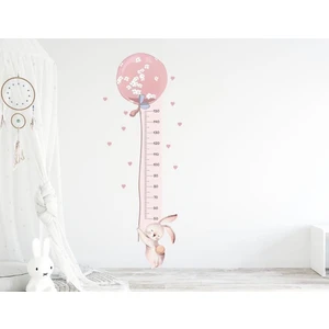 Kt Decoration Balonlu Tavşan Boy Ölçer Duvar Sticker Seti
