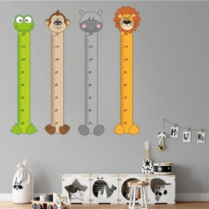 Kt Decoration Aslan-Zürafa-Maymun-Yılan 4'lü Boy Ölçer Seti
