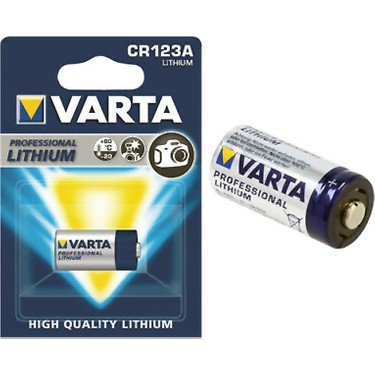 6205 VARTA - Pila: de litio, 3V; CR123A,CR17345; 1600mAh; no recargable;  BAT-CR123/VA-BULK