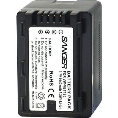 Sanger VW-VBT190 Panasonic Kamera Batarya Fiyatı, 4.0 Puanı İle