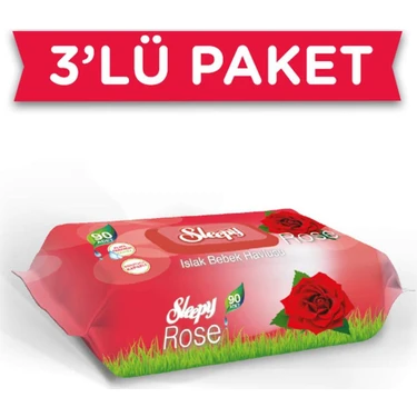 Sleepy Gül Kokulu Islak Havlu