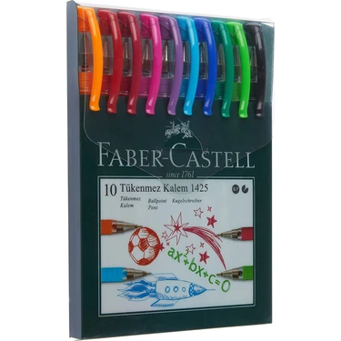 Faber-Castell 1425 Tükenmez Kalem Ailesi 10'lu