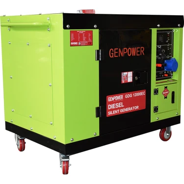 Genpower Gdg 12000 Ec 12 Kva Dizel Ses Izolasyon Kabinli Monofaze Portatif