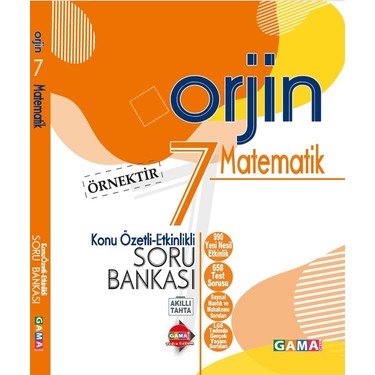 Gama Yayinlari 7 Sinif Orjin Matematik Konu Ozetli Soru Kitabi