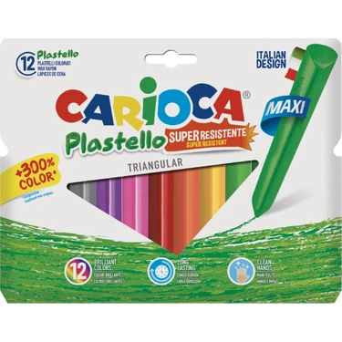 Carioca Plastello Jumbo Üçgen Pastel