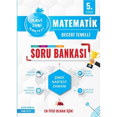 Nartest Yayinevi 5 Sinif Mavi Matematik Soru Bankasi Kitabi
