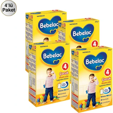 Bebelac 4 Devam Sütü 4 x 250