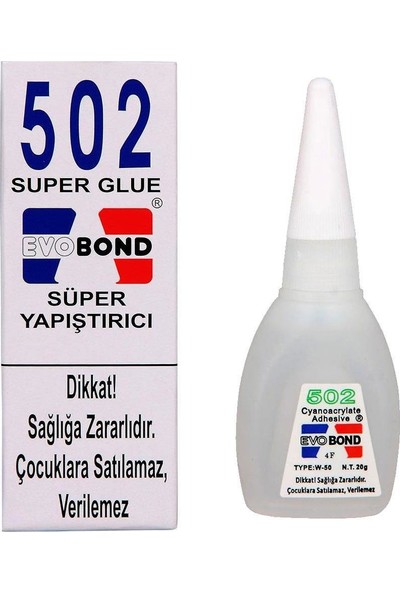 Evobond 502 Süper Yapıştırıcı - 5 Li Paket