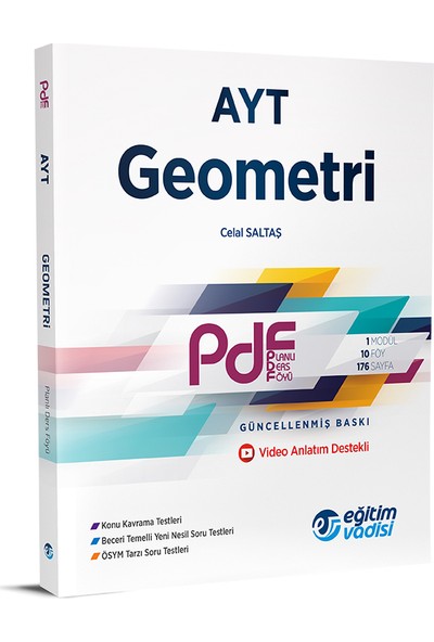 Eğitim Vadisi AYT PDF Geometri Video Anlatım Destekli