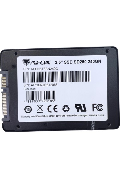 Afox 2.5" 240GB 560-500MB/s SATA3 SSD SD250-240GN