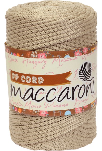 Maccaroni Pp Polyester Cord Makrome Hobi İpi 500 gr 5 mm