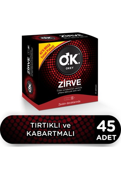Okey Zirve 45'li Prezervatif Avantaj Paketi