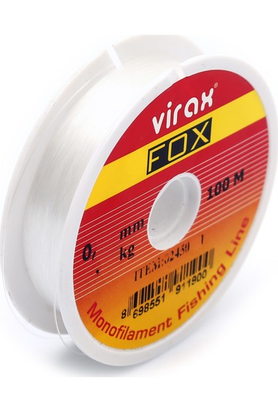 Virax Fox Beyaz Makara Misina 100 mt