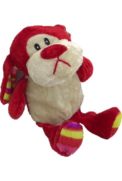 Stuffed Toys Sevimli Peluş Kırmızı Köpek 20 cm