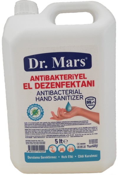 Dr. Mars Alkollü Dezenfektan 5 lt 5 Adet