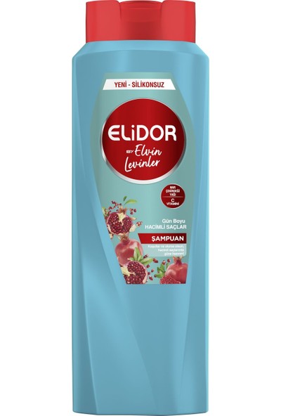 Elidor Gün Boyu Hacimli Saçlar Nar Çekirdeği Yağı Özlü Saç Bakım Şampuanı by Elvin Levinler 650 Ml