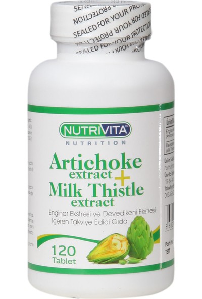 Nutrivita Artichoke + Milk Thistle 120 Tablet