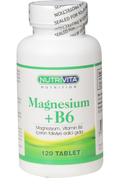 Nutrivita Magnesium + B6 120 Tablet