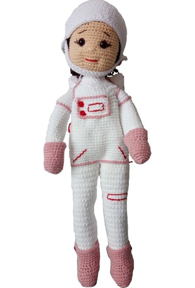 Özgüven Oto Giyim Amigurumi Organik Oyuncak Astronot Bebek