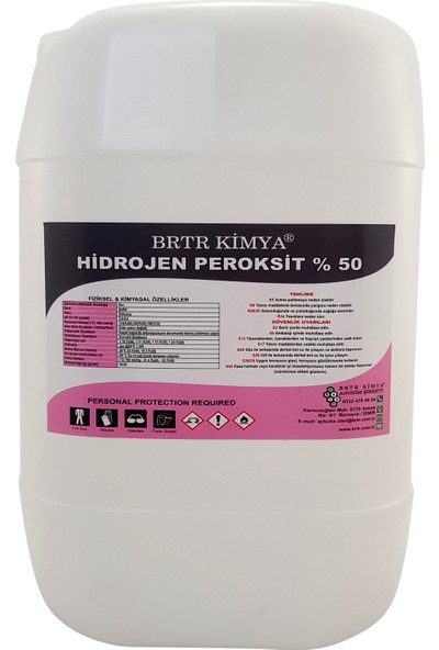 Brtr Kimya 1 Lt %50 Hidrojen Peroksit - Teknik Kalite