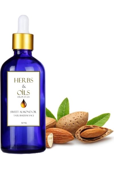 Herbs & Oils Tatlı Badem Yağı 50 ml Soğuk Sıkım