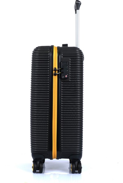 National Geographic Unisex Ng-Tr 01 Büyük Boy Siyah Çekçekli Sert Valiz