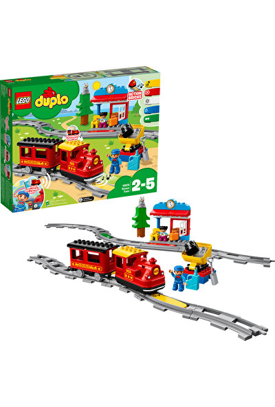 LEGO® DUPLO 10874 Buharlı Tren Yapım Seti - Okul Öncesi Çocuk için Öğretici Oyuncak