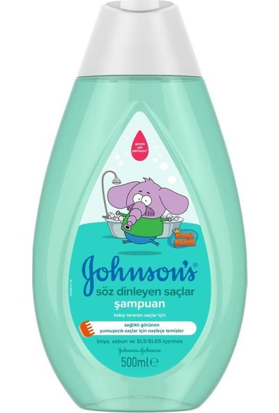 Johnson's Kral Şakir Söz Dinleyen Saçlar Şampuan 500 ml